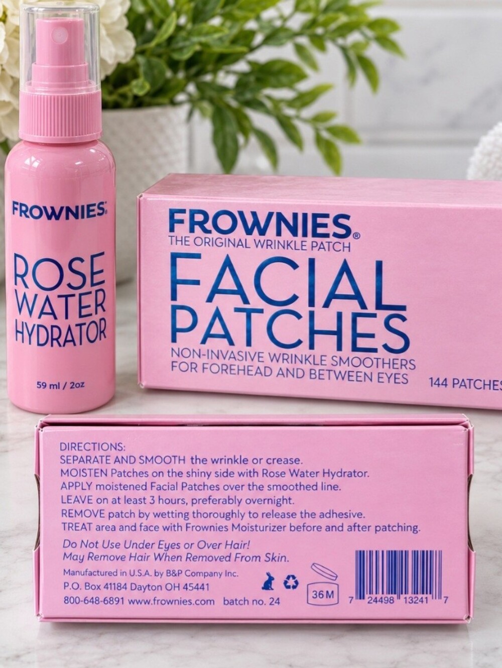 💕 Frownies Facial Patches + Rose Water Hydrator Bundle